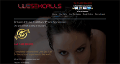 Desktop Screenshot of livesexcalls.co.uk